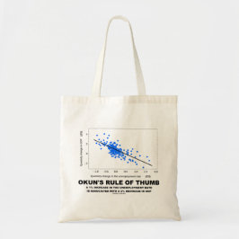 Okunの目分量(線形回帰の経済学) ラージトートバッグ