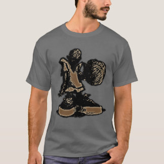 Olの学校のB-BallerのフリースタイルのTシャツ Tシャツ