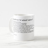 … "ol」の学校"のナースであるかもしれません コーヒーマグカップ (正面左)