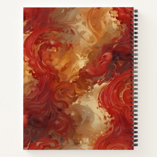 Ola de Oro y Carmesí ノートブック (裏面)