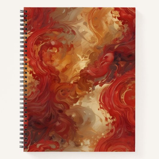 Ola de Oro y Carmesí ノートブック (正面)