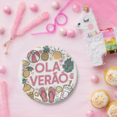Olá Verão/Hello summer  ペーパープレート (パーティー)