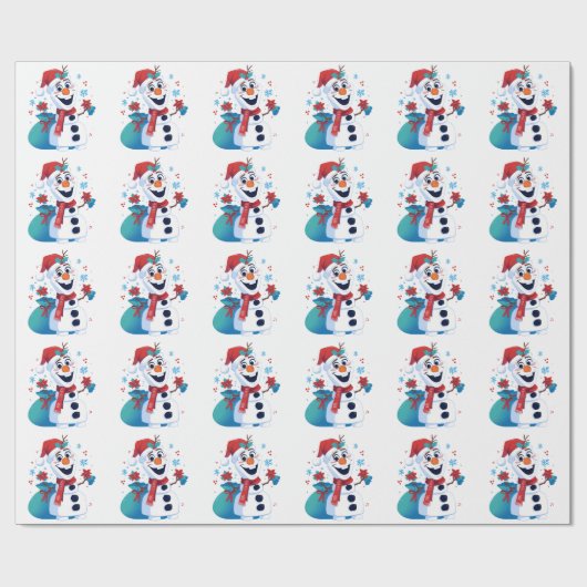 Olaf -凍っていフェスティバル漫画雪だるまとRed Hat ラッピングペーパー (フラット)