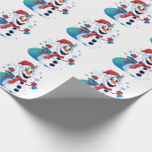 Olaf -凍っていフェスティバル漫画雪だるまとRed Hat ラッピングペーパー (角)