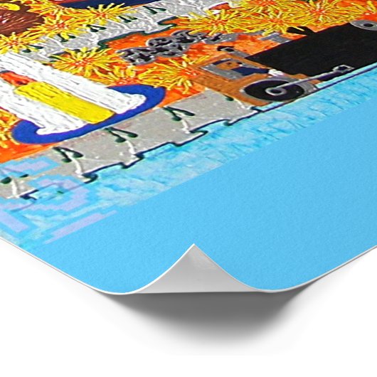 OLAMENDIESメモリ絵画ーのエンコレクター版P ポスター (角)