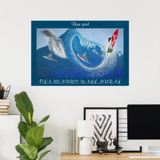 Olamendies wall mural  bone yard ポスター (ホームオフィス)