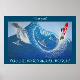 Olamendies wall mural  bone yard ポスター