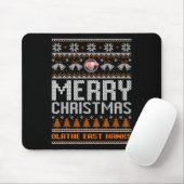 Olathe East Hawks Logo Merry Christmas Ugly Sweate マウスパッド (マウス)