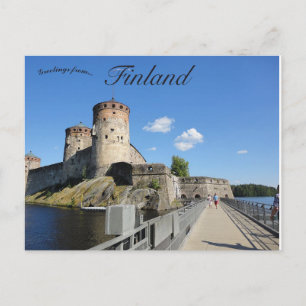 Olavinlinna Castle in Savonlinna Finland ポストカード