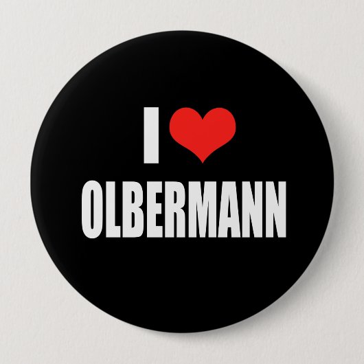 OLBERMANNの選挙のギア 缶バッジ (正面)