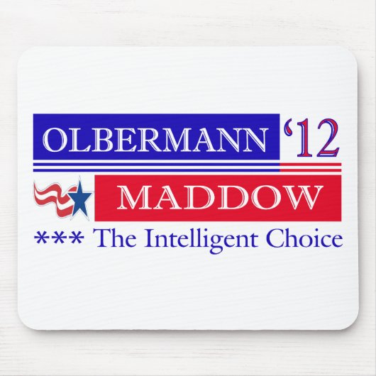 Olbermann Maddowの2012年のmousepad マウスパッド (正面)