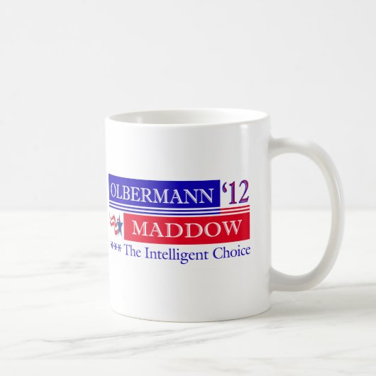 Olbermann Maddow 2012のマグ コーヒーマグカップ (右)