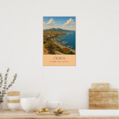 Olbia, Italy – Vintage Travel Poster ポスター (キッチン)