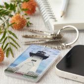 Olcott Light house rect.アクリルキーチェーン キーホルダー (正面右)