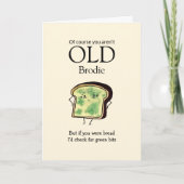 OLDカスタマイズ可能おもしろい誕生日の取得 カード (正面)