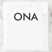 "Old"新しいAlbanyステッカー 楕円形シール (バッグ)