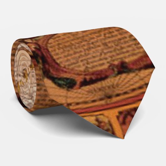 Old 1481ワールドマップアートメンズファッションネクタイ ネクタイ (ロール)