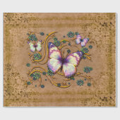 Old 1 & Butterfly 6Bラッピング紙 ラッピングペーパー (フラット)