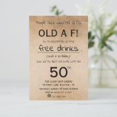 OLD A F 誕生日パーティー 招待状 (スタンド正面)