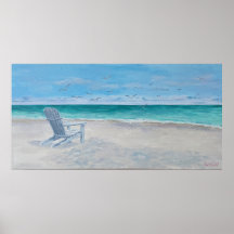 Old Adirondack Chair Poster - Just Dahl