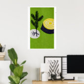 Old and New Tree - Matchbox Print - Aesthetic Wall ポスター (ホームオフィス)