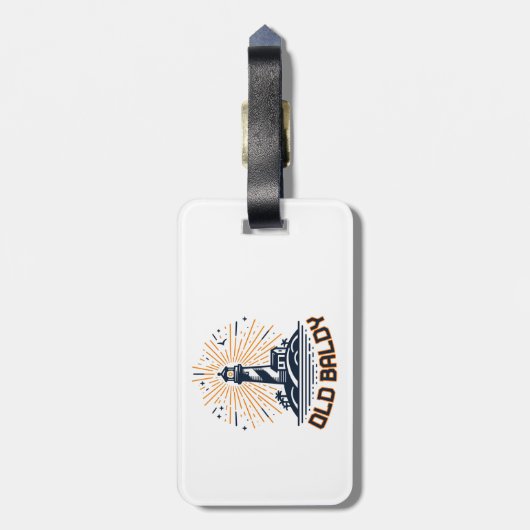 Old Baldy Lighthouse Sunrise ラゲッジタグ (裏面縦)