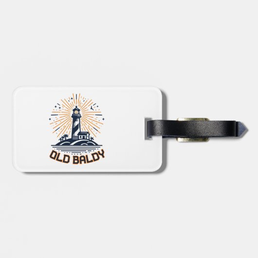 Old Baldy Lighthouse Sunrise ラゲッジタグ (裏面横)