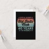 Old Balls Club 40 Years of Awesome 40th Birthday G カード (正面/裏面インサイチュ)