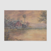 Old Barn Hand painted 薄葉紙 (正面)