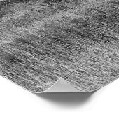 Old Barn with Sky "Black and White" ポスター (角)