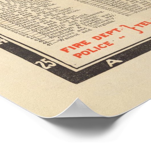 Old Berkeley CA Map (1912) ポスター (角)