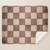 Old black and white tiled stone wall texture backg シェルパブランケット (正面(横))