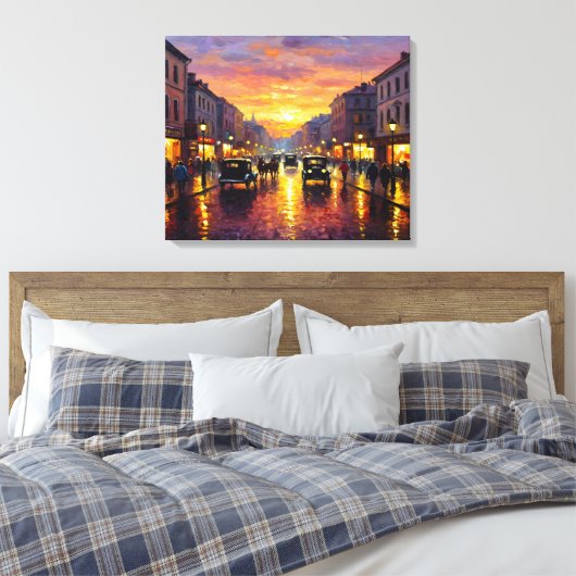 Old Boulevard キャンバスプリント (インサイチュ (寝室))