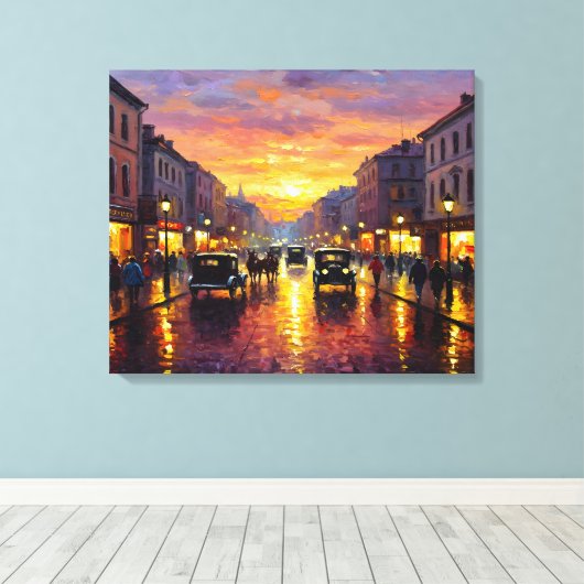 Old Boulevard キャンバスプリント (インサイチュ (ウッドフロア))