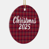 Old Brick and Cab Sav Plaid Christmas 2025 セラミックオーナメント (右)