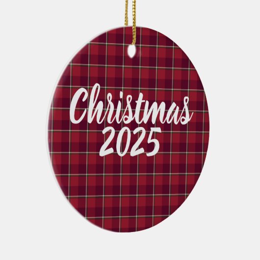 Old Brick and Cab Sav Plaid Christmas 2025 セラミックオーナメント (右)