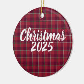 Old Brick and Cab Sav Plaid Christmas 2025 セラミックオーナメント (左)
