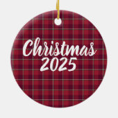 Old Brick and Cab Sav Plaid Christmas 2025 セラミックオーナメント (裏面)