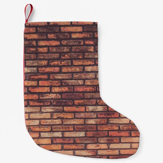 old brick wall texture backgroundbackground,hipste スモールクリスマスストッキング (正面)