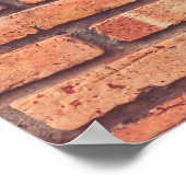 old brick wall texture backgroundbackground,hipste ポスター (角)