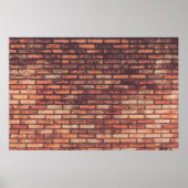 old brick wall texture backgroundbackground,hipste ポスター (正面)