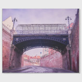 Old bridge, medieval bridgeantique, arch, archite ラッピングペーパー (フラット)