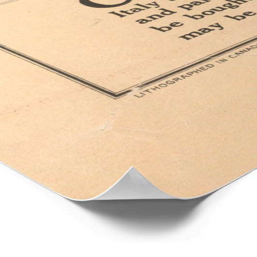 Old British Empire World Map (1920)  ポスター (角)