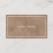 Old-Brown Contact Cards with Modern Serif Name コーリングカード (正面)