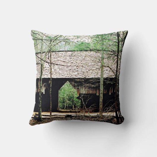 Old Cades Cove Barn クッション (裏面)