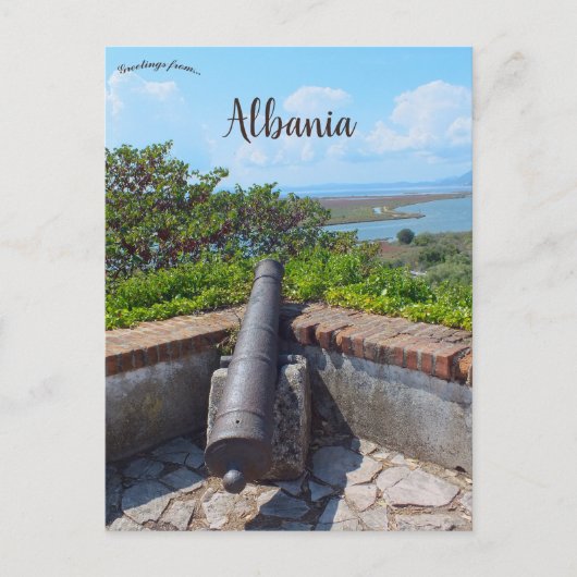 Old Cannon at Butrint Fortress in Albania ポストカード (正面)