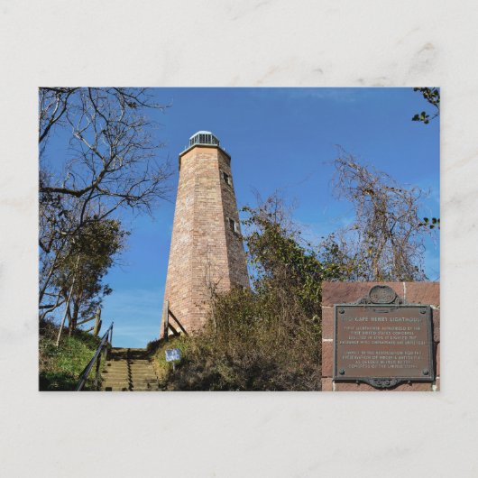 Old Cape Henry Light house Fort Story, Virgina Pos ポストカード (正面)