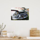 Old Car in a Junkard Poster ポスター (キッチン)