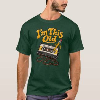 Old Cassette Tape Retro 90s Funny Nostalgia Shirt Tシャツ