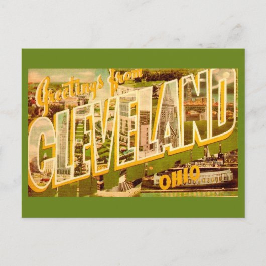 Old Cleveland Ohio Postcard ポストカード (正面)